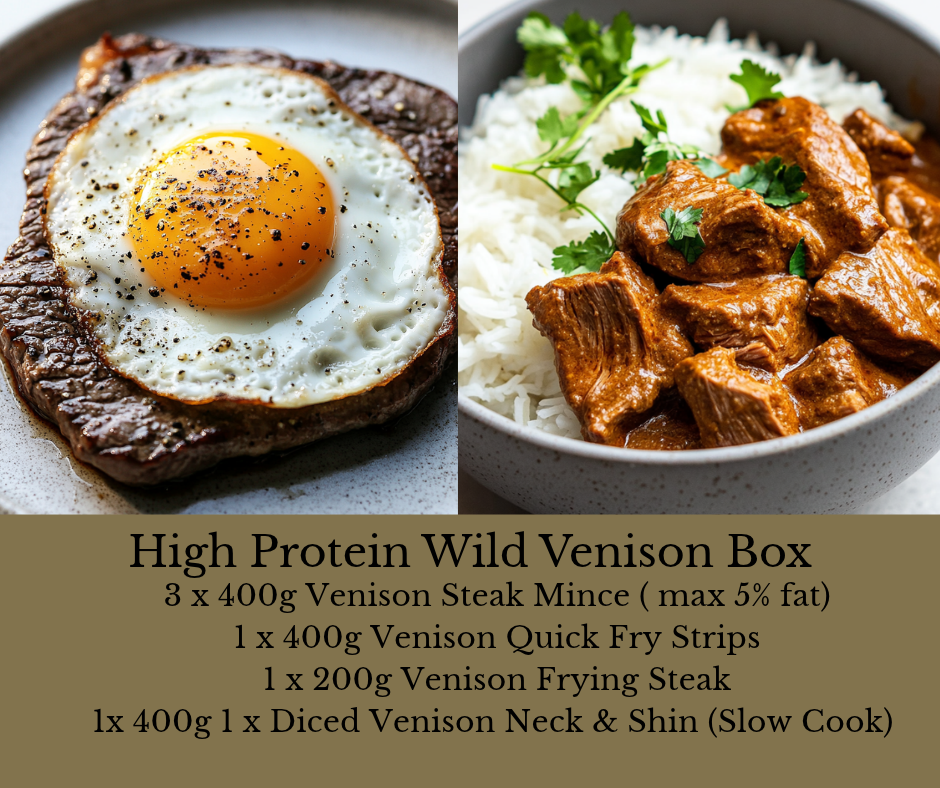 High protein wild venison box