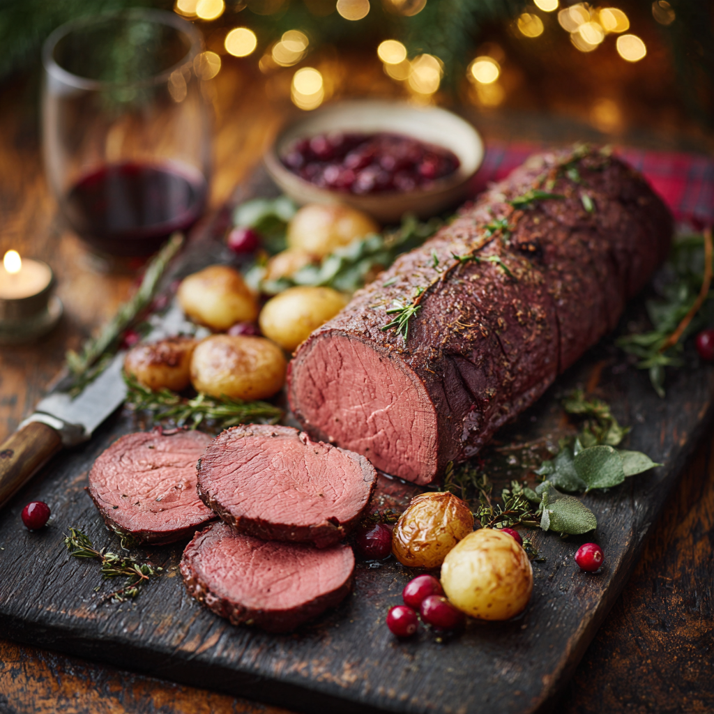 Scottish wild venison loin steak